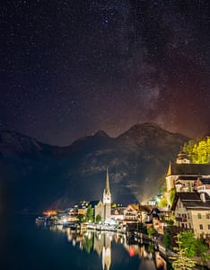 Where can you see the Milky Way in Europe?